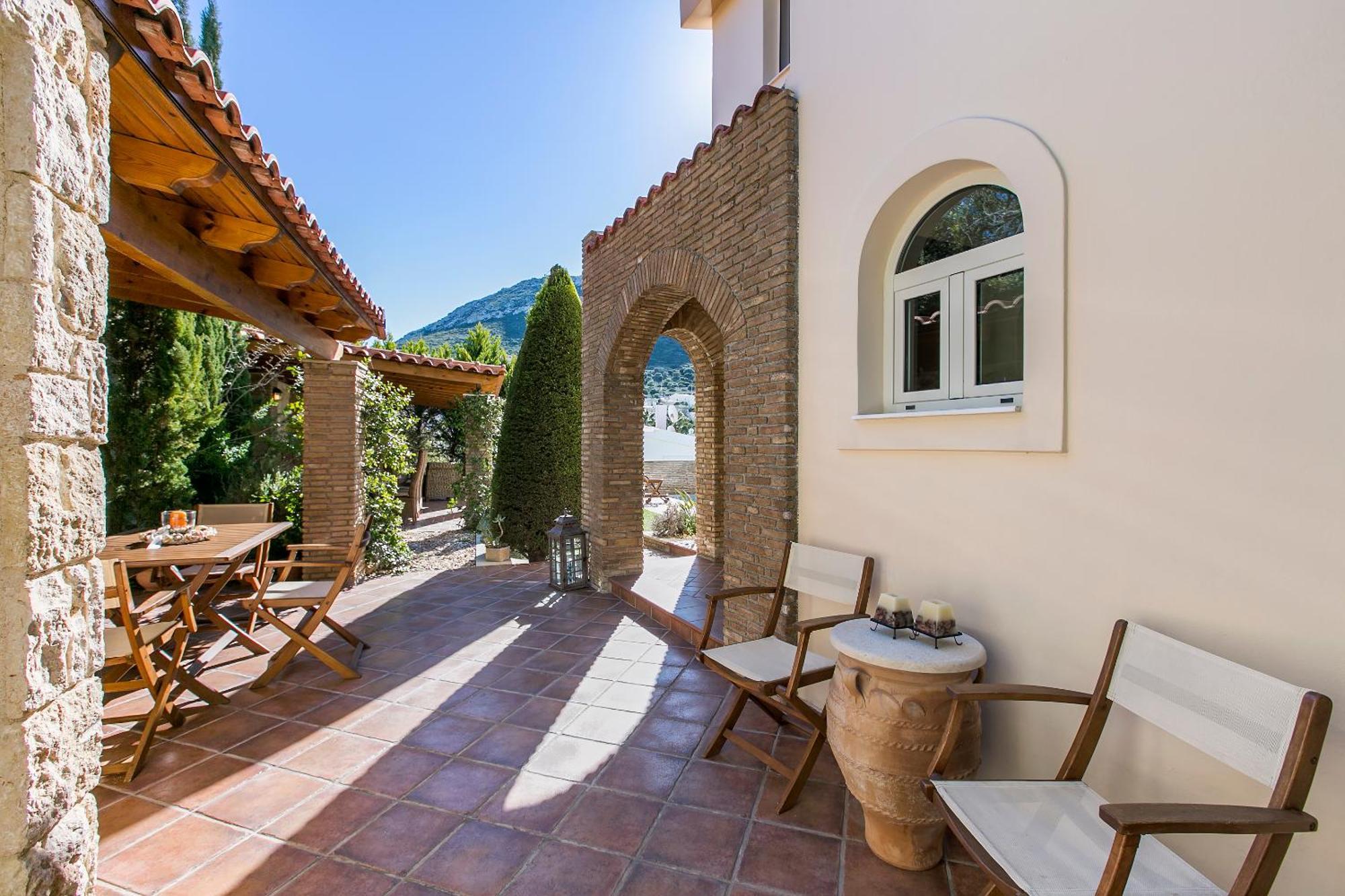 Villa Melia Sounion Bagian luar foto