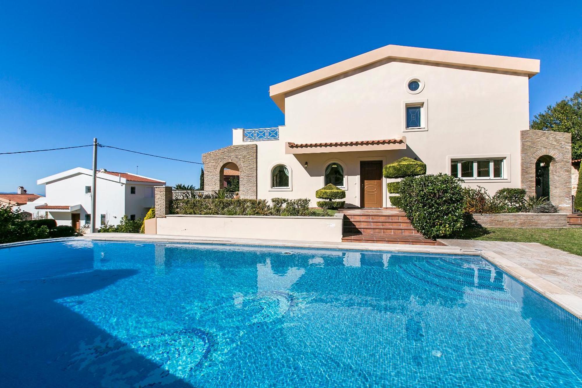 Villa Melia Sounion Bagian luar foto