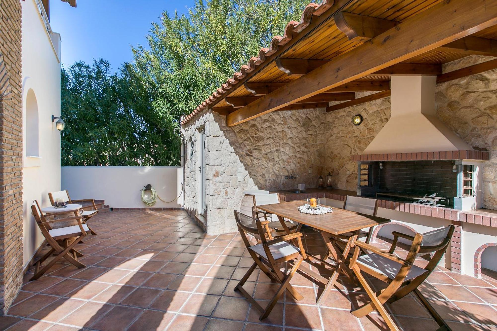 Villa Melia Sounion Bagian luar foto
