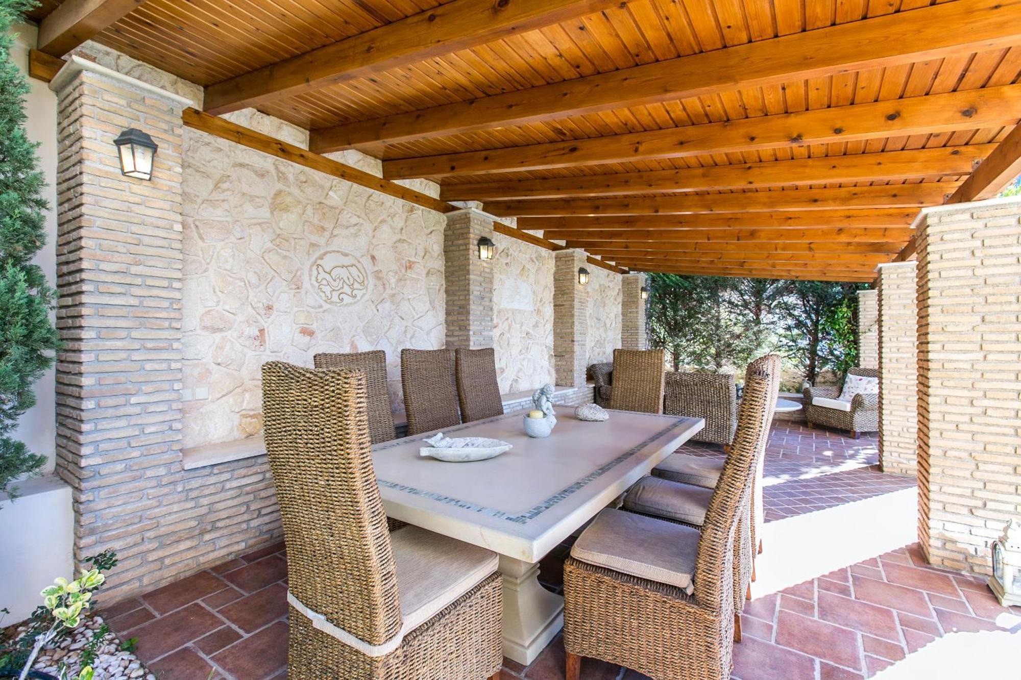 Villa Melia Sounion Bagian luar foto