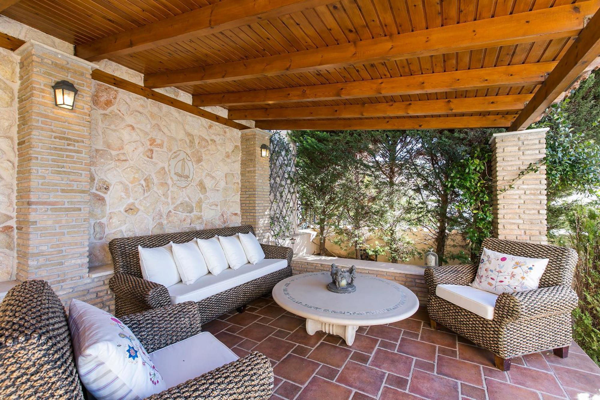 Villa Melia Sounion Bagian luar foto